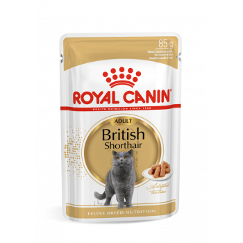 Пауч Royal Canin British Shorthair Adult (в соусе) д/кошек породы британская короткошерстная 85 г