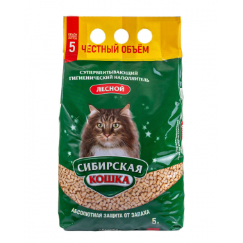 Наполнитель Сибирская кошка лесной 5л