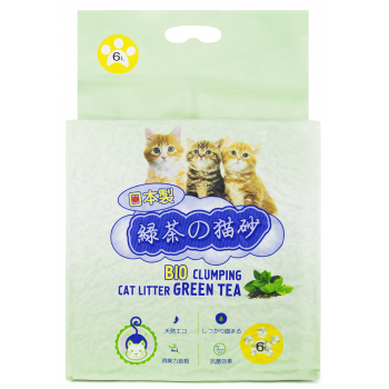 Наполнитель Hakase Arekkusu Тофу Зеленый чай 6л