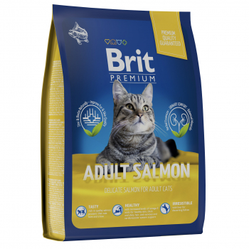 Корм Brit Premium Cat Adult Salmon с лососем для взрослых кошек 400г