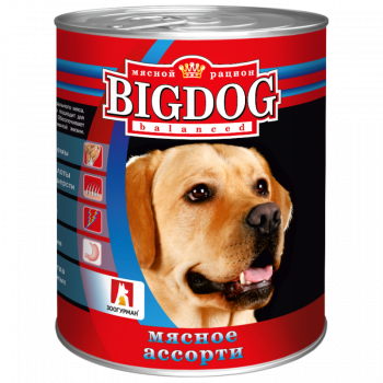 Консервы Зоогурман Big Dog д/собак мясное ассорти 850гр