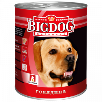 Консервы Зоогурман Big Dog д/собак говядина 850гр