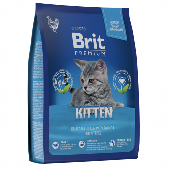 Корм Brit Premium Kitten Salmon & Chicken с лососем и курицей для котят 400гр